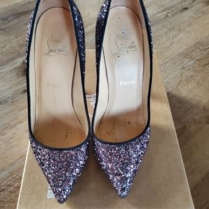 Christian Louboutin pigalle 120 glitter rose antique color size 37